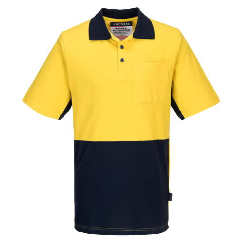 Portwest Short Sleeve Cotton Pique Polo Breathable Cottong Shirt MD618- Bannav S Bannav LLC 