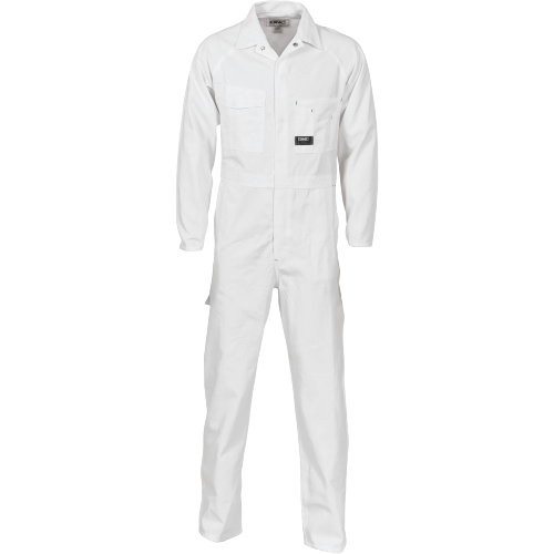 DNC Workwear Mens Cotton Drill Coverall Hi Vis Work Safety Sun Protection 3101- Bannav S Bannav LLC 