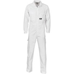 DNC Workwear Mens Cotton Drill Coverall Hi Vis Work Safety Sun Protection 3101- Bannav S Bannav LLC 