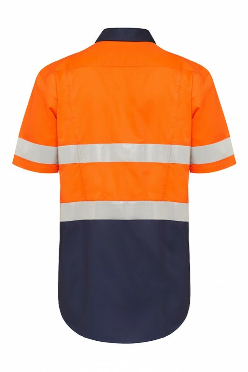 Hard Yakka Short Sleeve Work Shirt Hi-Vis Tape KoolGear Summer Vent Y07735- Bannav S Bannav LLC 