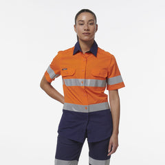 KingGee Womens Workcool Vented Reflective Short Sleeve Shirt K44229- Bannav S Bannav LLC 