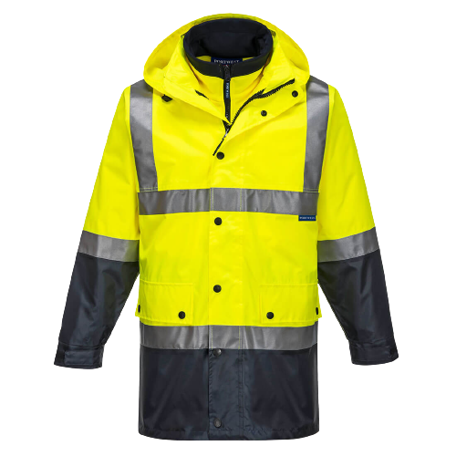 Portwest Eyre Day/Night 4-in-1 Jacket 2 Tone Reflective Work Safety MJ881- Bannav S Bannav LLC 