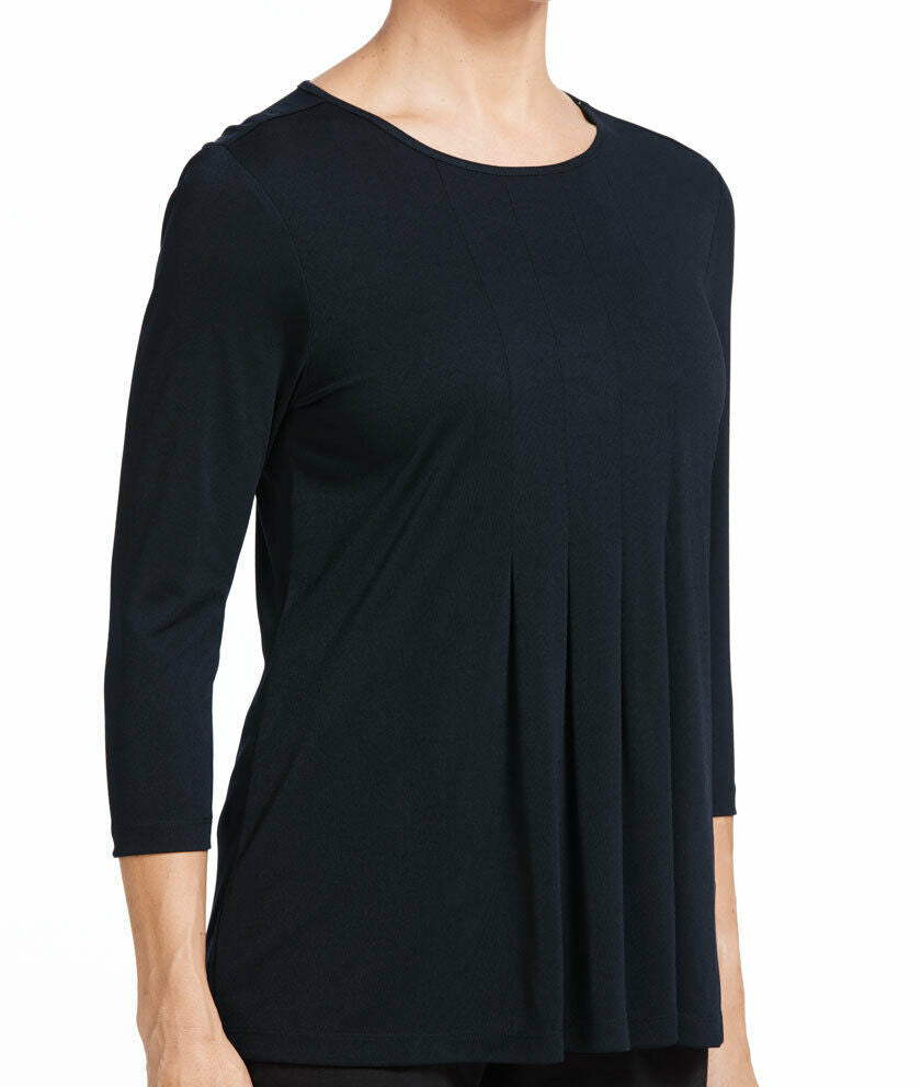 NNT Womens 3/4 Sleeve T-Top  Pleat Front Stretch Matt Jersey Comfort CATU7D- Bannav S Bannav LLC 