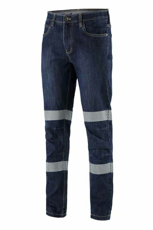 KingGee Mens Urban Coolmax Bio Motion Stretch Jeans Taped Denim Work K53007- Bannav S Bannav LLC 