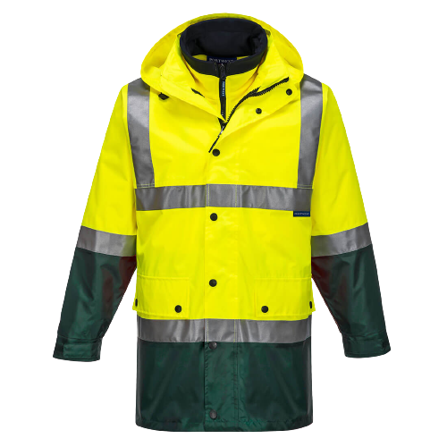 Portwest Eyre Day/Night 4-in-1 Jacket 2 Tone Reflective Work Safety MJ881- Bannav S Bannav LLC 