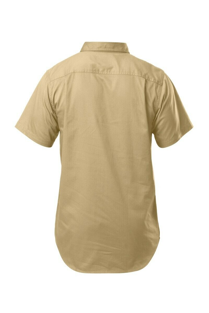 Hard Yakka Short Sleeve Closed Front Cotton Shirt Y07540- Bannav S Bannav LLC 