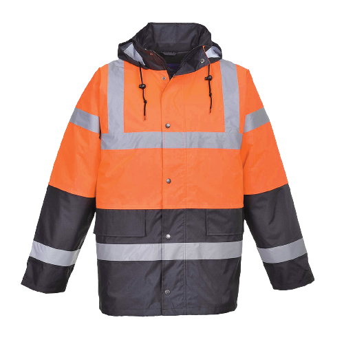 Portwest Hi-Vis Two Tone Traffic Jacket Waterproof Reflective Tape Work S467- Bannav S Bannav LLC 