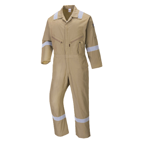 Portwest Iona Cotton Coverall Lightweight Reflective Taped Work Safety C814- Bannav S Bannav LLC 