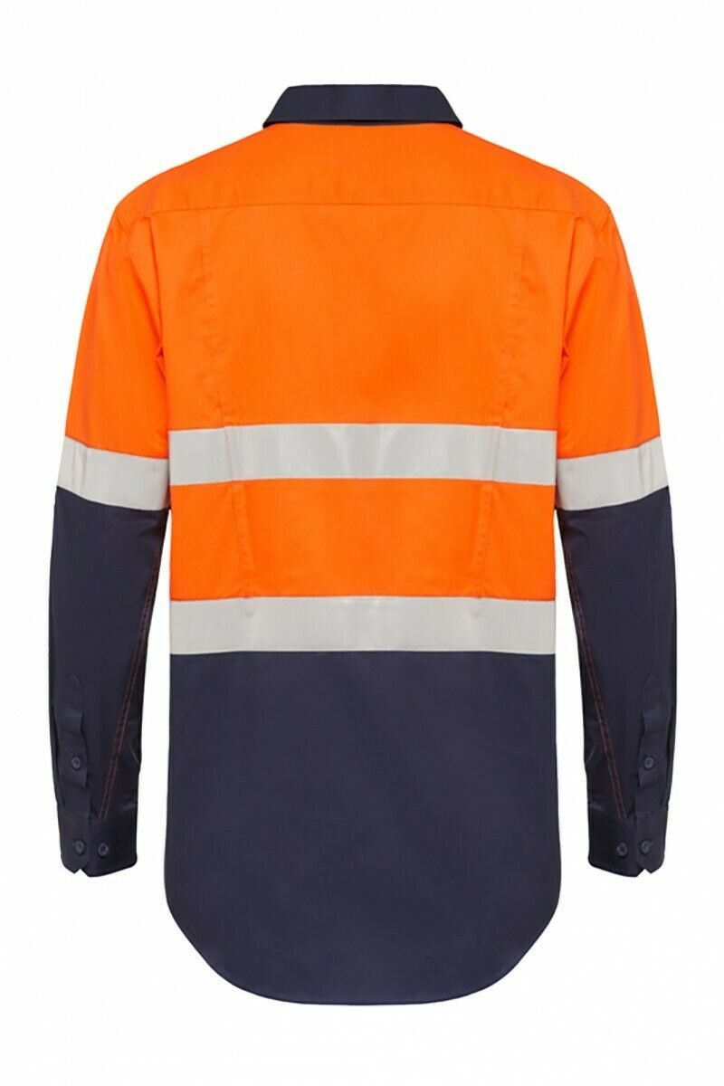 Hard Yakka Koolgear Long Sleeve Work Shirt Hi-Vis Taped Lightweight Y07740- Bannav S Bannav LLC 