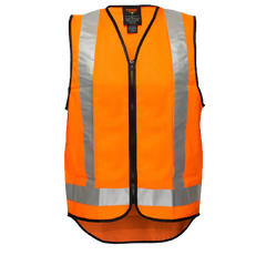 Portwest Day/Night Cross Back Vest Reflective Taped Work Safety MV188- Bannav S Bannav LLC 