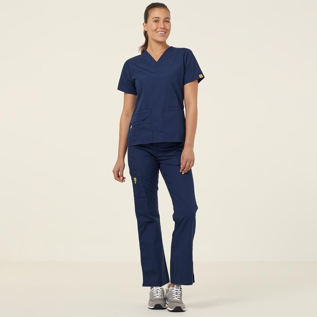 NNT Womens 2 Pack Wonderwink Origins V Neckline Comfy Scrub Top Bravo CATU66- Bannav S Bannav LLC 