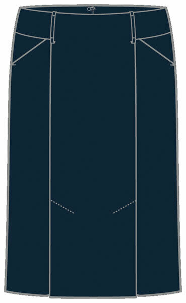 NNT Womens Formal  Stretch Twill Pleat Straight Skirt Contour Waistband CAT26B- Bannav S Bannav LLC 