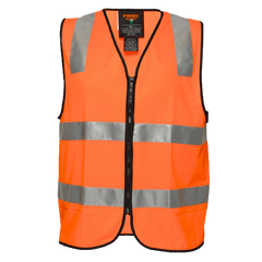 Portwest First Aid Zip Vest D/N Lightweight Reflective Tape Work Safety MZ103- Bannav S Bannav LLC 