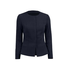 NNT Womens Formal Ponte Jacket Collarless Concealed t Zip  Business Coat CAT1E3- Bannav S Bannav LLC 