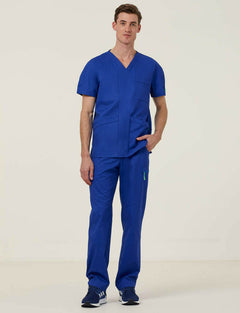 NNT Uniform Mens Next Gen Anti Bacterial Carl Scrub Top V-neck Nurse Work CATRFV- Bannav S Bannav LLC 