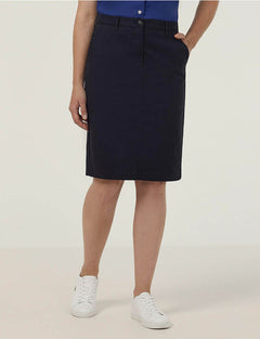 NNT Stretch Cotton Chino Skirt Formal Business Skirt Slim Fit Workwear CAT2RL- Bannav S Bannav LLC 