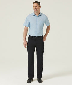 Mens NNT UNIFORMS P/V Gaberdine Flex Waist Cargo Navy Business Work Pants CATClD- Bannav S Bannav LLC 