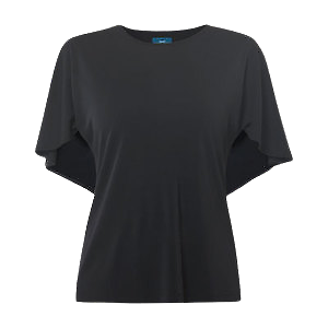 NNT Womens Matt Jersey Cape T-Top Classic Fit Scoop Neck Blouse CATU2H- Bannav S Bannav LLC 