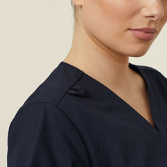 NNT Uniforms Womens Mayo Scrub Top Durable Nurse Poly Cotton Chest Pocket CATUMN- Bannav S Bannav LLC 