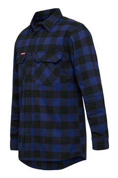 Hard Yakka Check Flannel Long Sleeve Shirt Button Work Hard Fashion Y07295- Bannav S Bannav LLC 