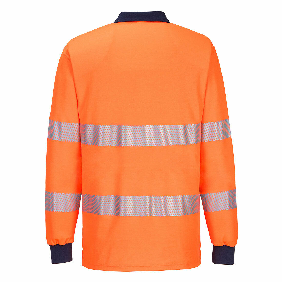 Portwest Mens Long Sleeve PW3 Hi-Vis Polo Shirt  Reflective Safety Workwear T186- Bannav S Bannav LLC 