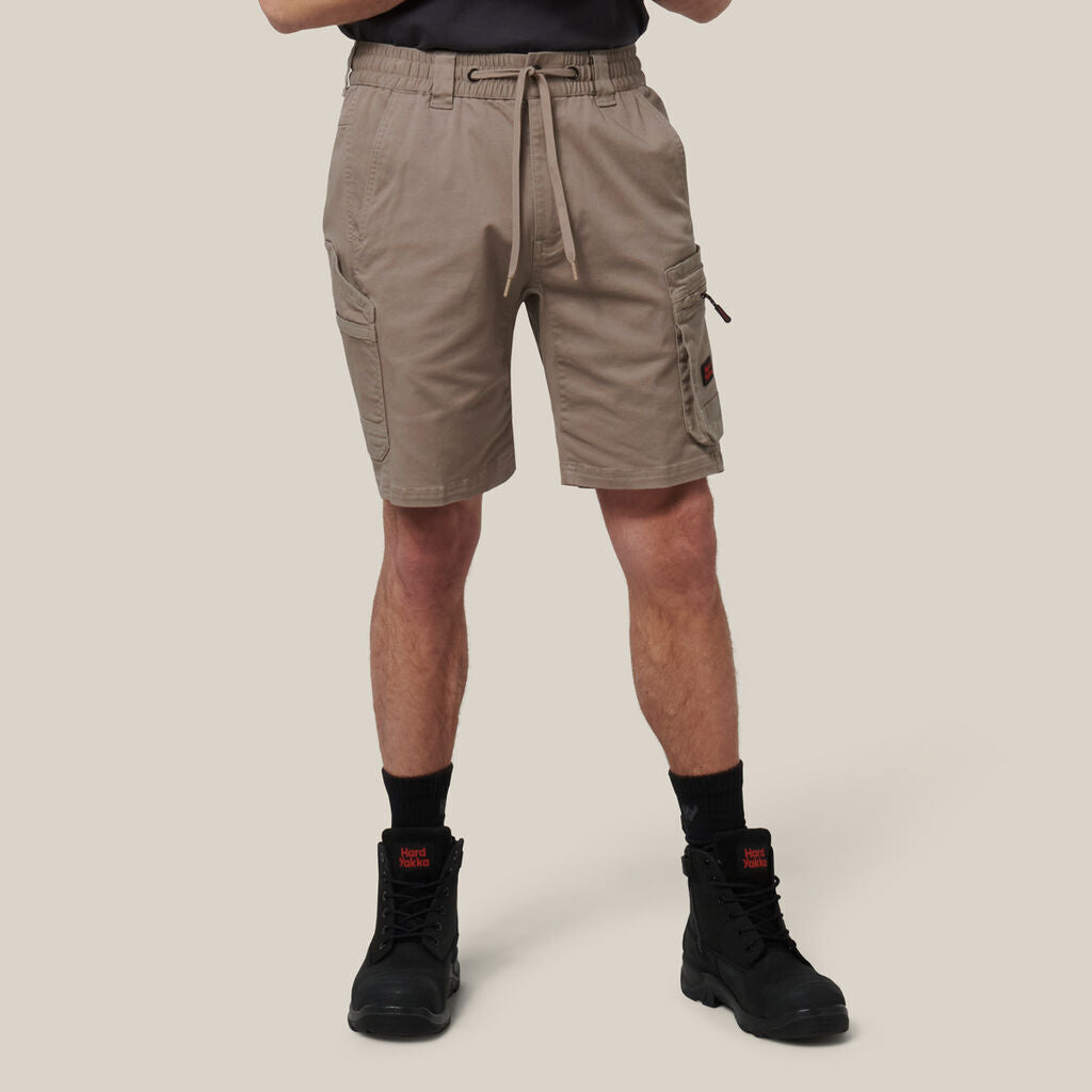 Hard Yakka Mens Toughmaxx Mid Shorts Comfortable Waistband Work Shorts Y05165- Bannav S Bannav LLC 