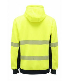 KingGee Mens Hi Vis Reflective Pull Over Hoodie Winter Fleece Work Safety K55054- Bannav S Bannav LLC 