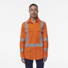 KingGee Womens Safety Workcool Vented X Back Reflective Breathable Shirt K44233- Bannav S Bannav LLC 