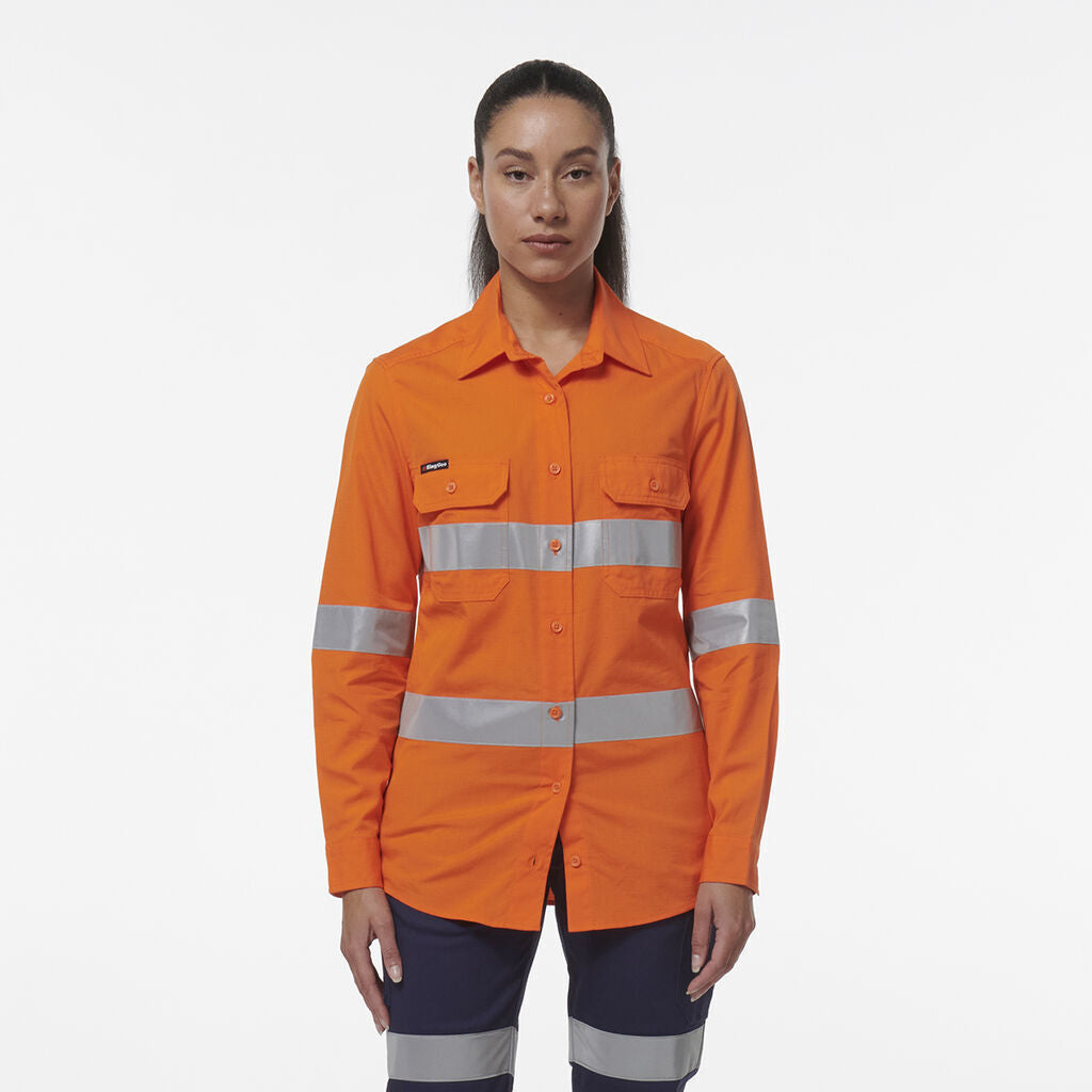 KingGee Womens Workcool Vented Reflective Shirt K44231- Bannav S Bannav LLC 