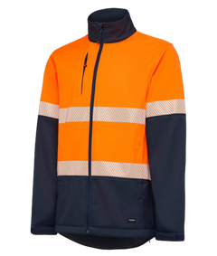 KingGee Mens Hi Vis Softshell Jacket 3 Layer Warm Fleece Comfort Work K05002- Bannav S Bannav LLC 