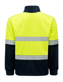 Hard Yakka Utility Hi-Vis 2 Tone Brushed Fleece Crew Jumper Work Y19270- Bannav S Bannav LLC 