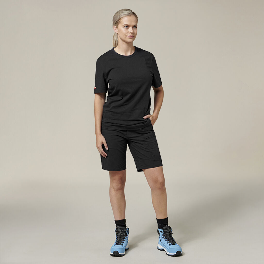Hard Yakka 4 Pack Womens 3056 Raptor Active Fit Mid Lenght Work Short Y08228- Bannav S Bannav LLC 