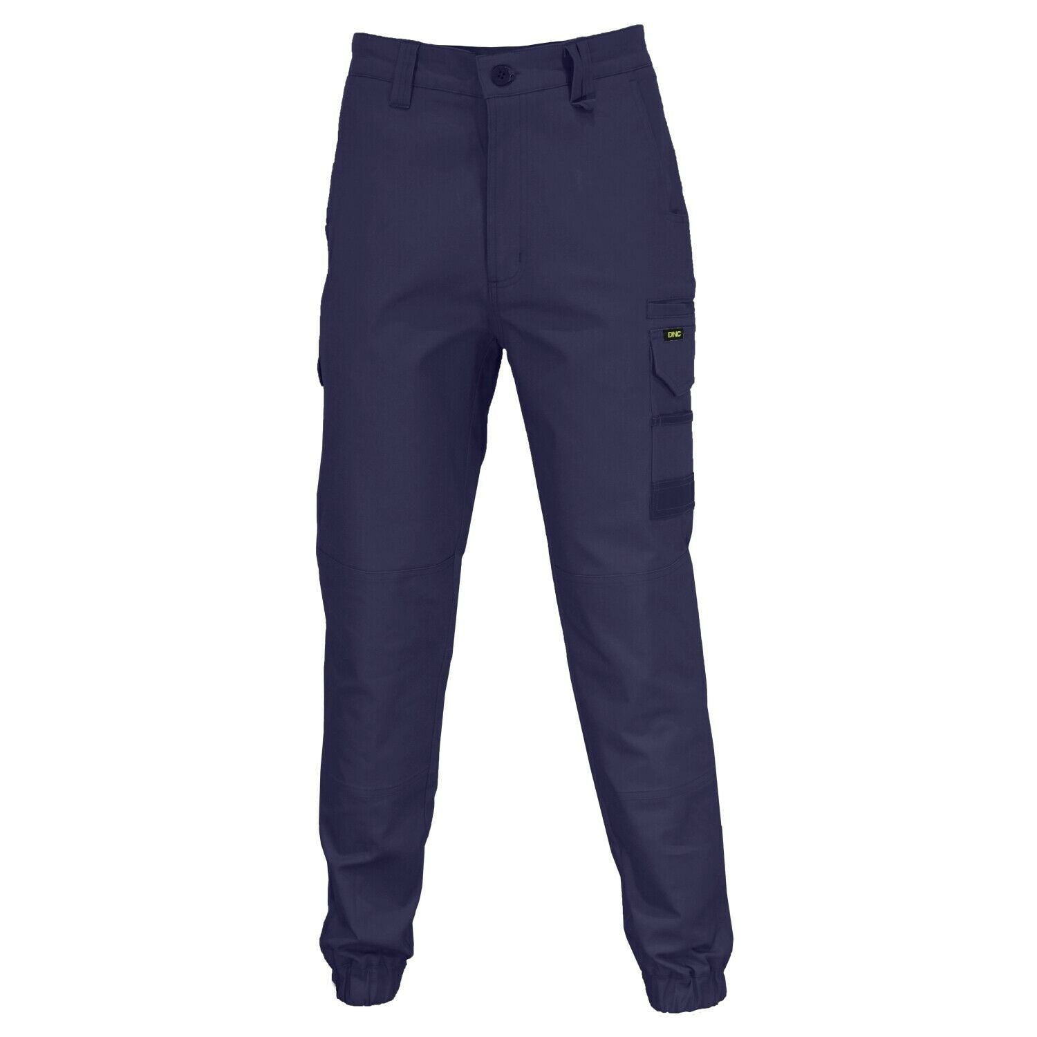 DNC Workwear Men SlimFlex Tradie Cargo Pants Elastic Cuffs Tough Pant Work 3376- Bannav S Bannav LLC 
