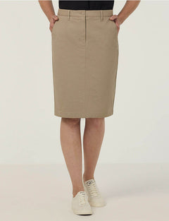 NNT Stretch Cotton Chino Skirt Formal Business Skirt Slim Fit Workwear CAT2RL- Bannav S Bannav LLC 