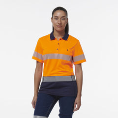 KingGee Womens Workcool Hyperfreeze Spliced Polo With Segmented Tape K44224- Bannav S Bannav LLC 