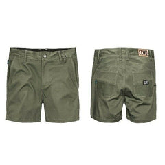 Mens Elwood Work Basic Shorts Stretch Twill Reinforced Pockets Tradie EWD202- Bannav S Bannav LLC 