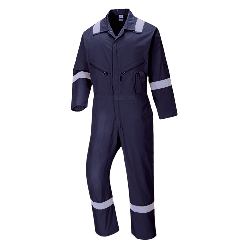 Portwest Iona Cotton Coverall Lightweight Reflective Taped Work Safety C814- Bannav S Bannav LLC 