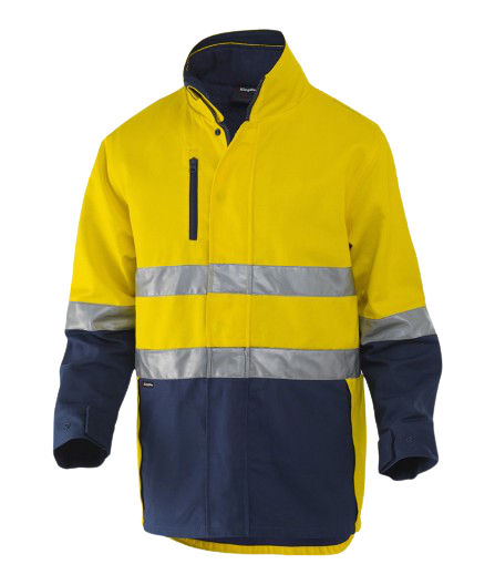 KingGee Mens Reflective 3 in 1 Cotton Jacket Work Lined Safe Quilted Vest K55400- Bannav S Bannav LLC 