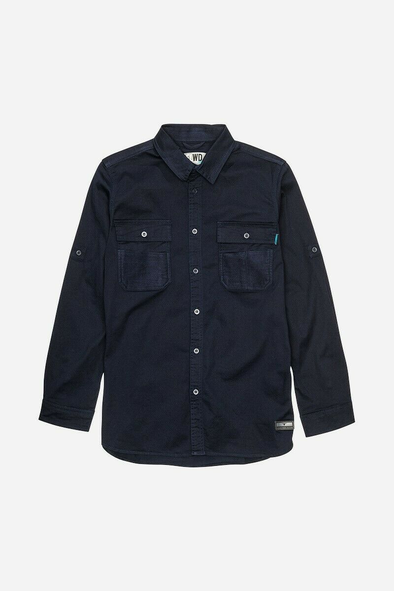 Womans Elwood Workwear Work Utility Stretch Twill Shirt Roll Up Sleeves EWD701- Bannav S Bannav LLC 