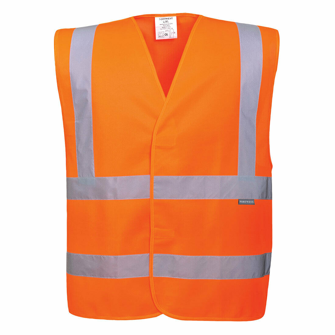 Portwest Mens Hi-Vis Two Band & Brace Vest Reflective Lightweight Work C470- Bannav S Bannav LLC 