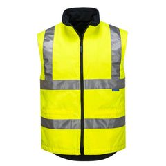 Portwest Mens Hi-Vis Polar Fleece Reversible Vest Reflective Work Safety MV214- Bannav S Bannav LLC 