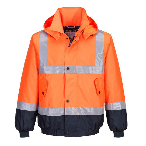 Portwest Hi-Vis Flying Jacket 2 Tone Waterproof Reflective Safety Work MJ204- Bannav S Bannav LLC 