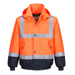 Portwest Hi-Vis Flying Jacket 2 Tone Waterproof Reflective Safety Work MJ204- Bannav S Bannav LLC 