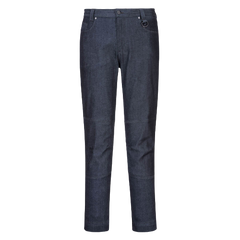 Portwest Denim Slim fit Stretch Work Pants Comfort 6 Pocket Tapered Pant MP702- Bannav S Bannav LLC 