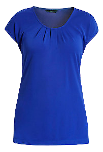 NNT Womens Discontinued Matt Jersey Extended Sleeve T-Top Pleated Blouse CAT4BF- Bannav S Bannav LLC 