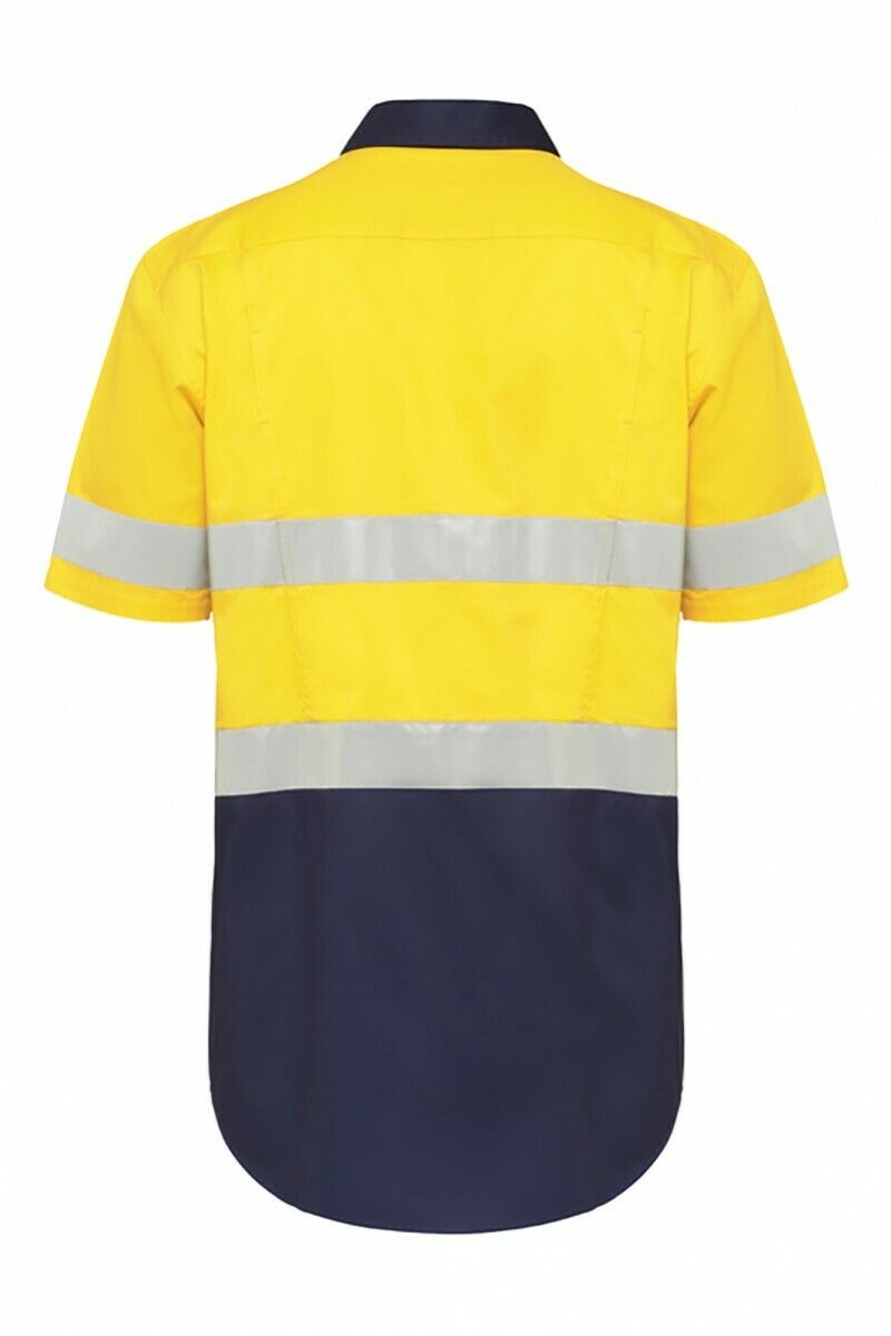 Hard Yakka Short Sleeve Work Shirt Hi-Vis Tape KoolGear Summer Vent Y07735- Bannav S Bannav LLC 