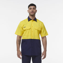 KingGee Men Workcool Vented Spliced Short Sleeve Shirt K54008- Bannav S Bannav LLC 