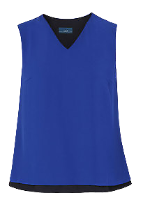 NNT Womens Discontinued Soft Georgette S/L V Neck Layrd BLS Sleeveless CAT9XB- Bannav S Bannav LLC 