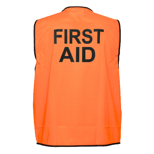 Portwest First Aid Hi-Vis Vest Class D Comfort Touch Tape Work Safety MV117- Bannav S Bannav LLC 