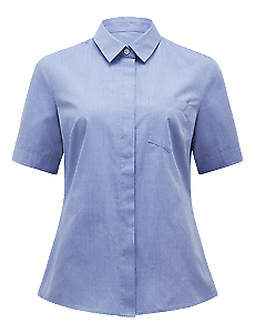 NNT Womens Short Sleeve Action Back Shirt Classic Fit Business Workwear CATU5R- Bannav S Bannav LLC 